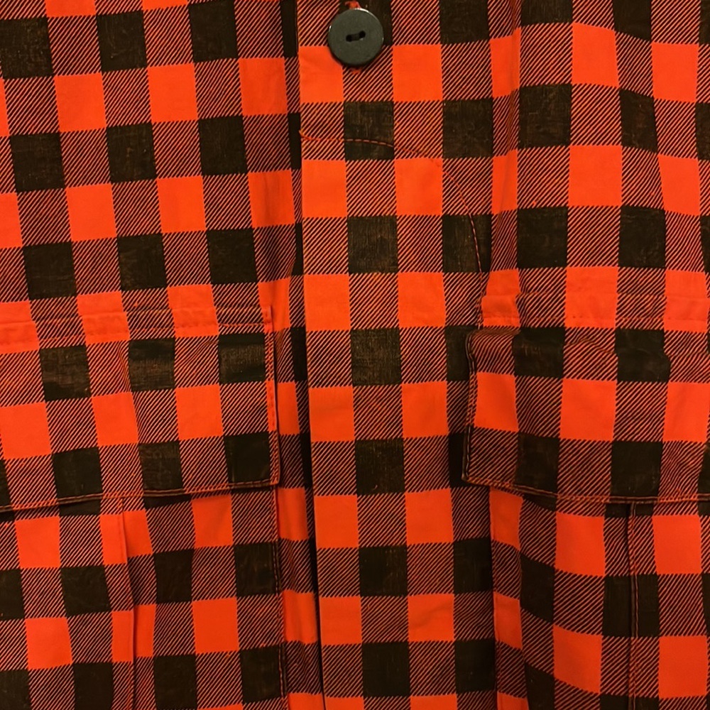 Vintage Buffalo Plaid 1980’s Button-Up, Made in Italy. - Picture 6 of 9